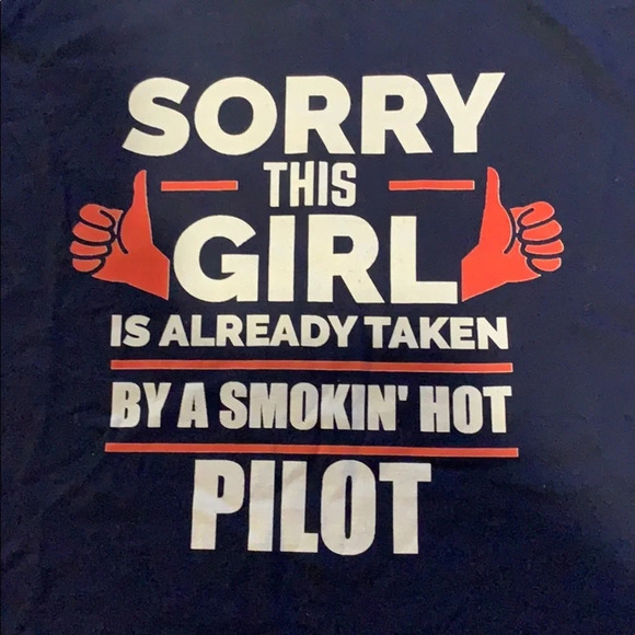 Pilot Girlfriend t-shirt - Picture 2 of 3